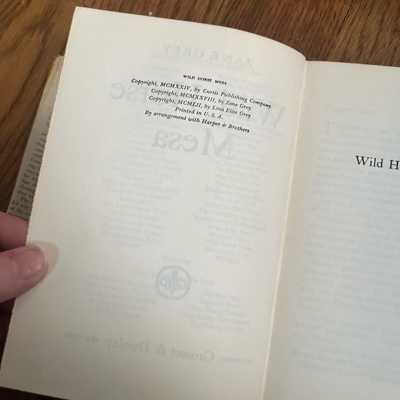Rare WILD HORSE MESA New York: Grosset & Dunlap, 1952. Vintage Hardcover Book - Picture 5 of 9